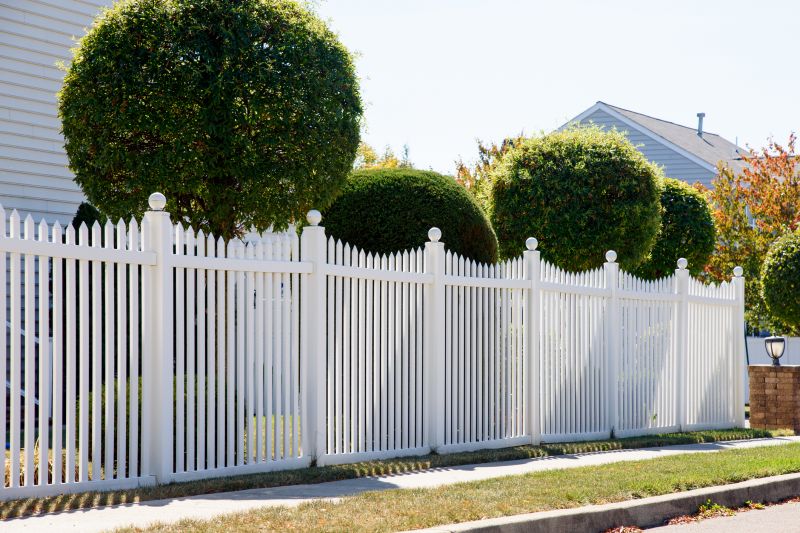 White Pvc Fence Installation